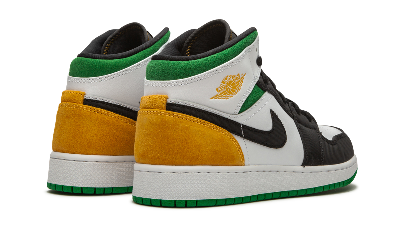 Air Jordan 1 Mid SE GS "Laser Orange / Lucky Green"