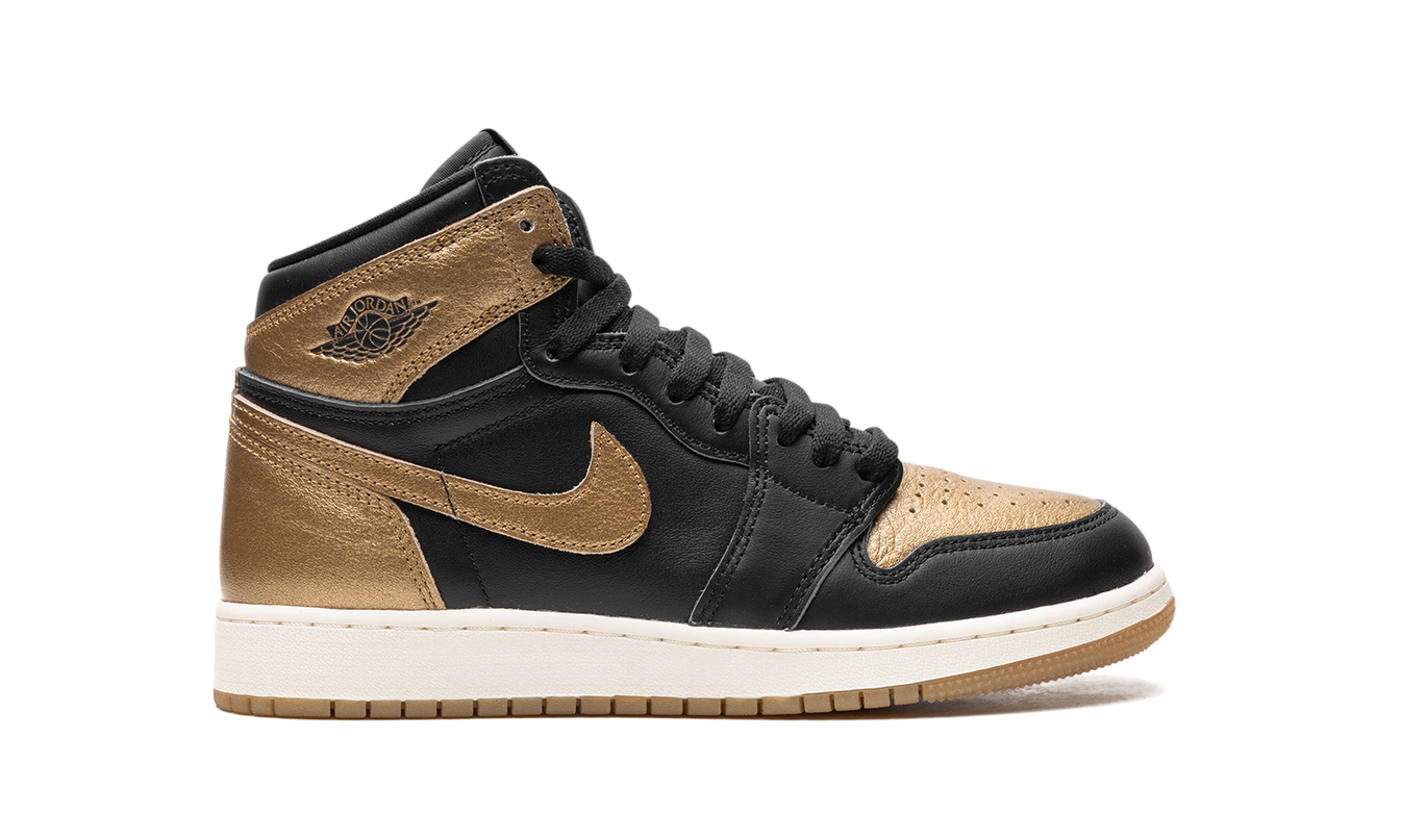 Air Jordan 1 GS "Black Metallic Gold"