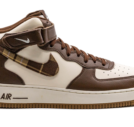 Nike Air Force 1 Mid "Brown Plaid"