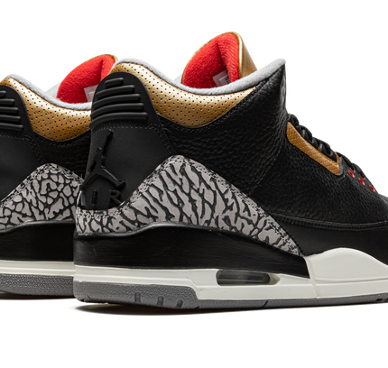 Air Jordan 3 WMNS "Black Cement Gold"