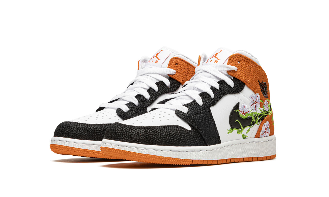 Air Jordan 1 Mid GS "Basketball Blossom"