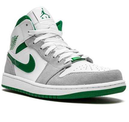 Air Jordan 1 Mid SE "Grey / Pine Green / White"