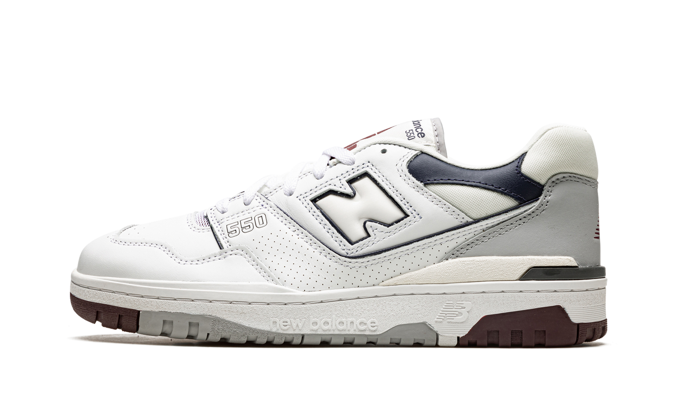 New Balance 550 "White / Indigo / Burgundy"