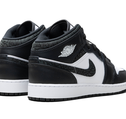 Air Jordan 1 Mid GS "Panda Elephant"