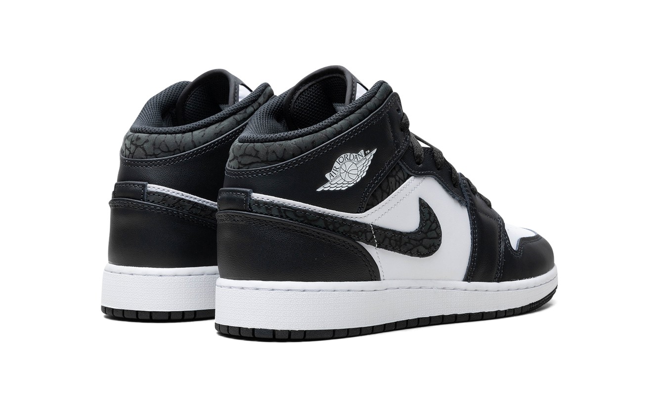 Air Jordan 1 Mid GS "Panda Elephant"