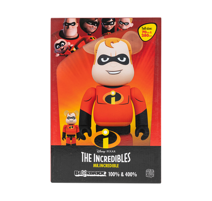 Bearbrick Disney Pixar Mr. Incredible "100% & 400% Set"