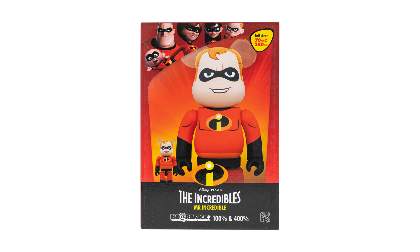 Bearbrick Disney Pixar Mr. Incredible "100% & 400% Set"