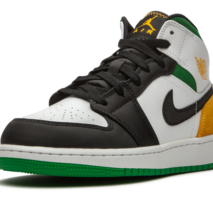 Air Jordan 1 Mid SE GS "Laser Orange / Lucky Green"