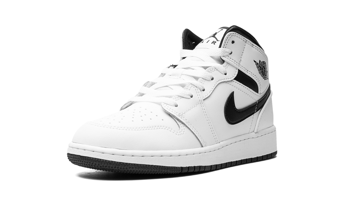 Air Jordan 1 Mid GS "White/Black"