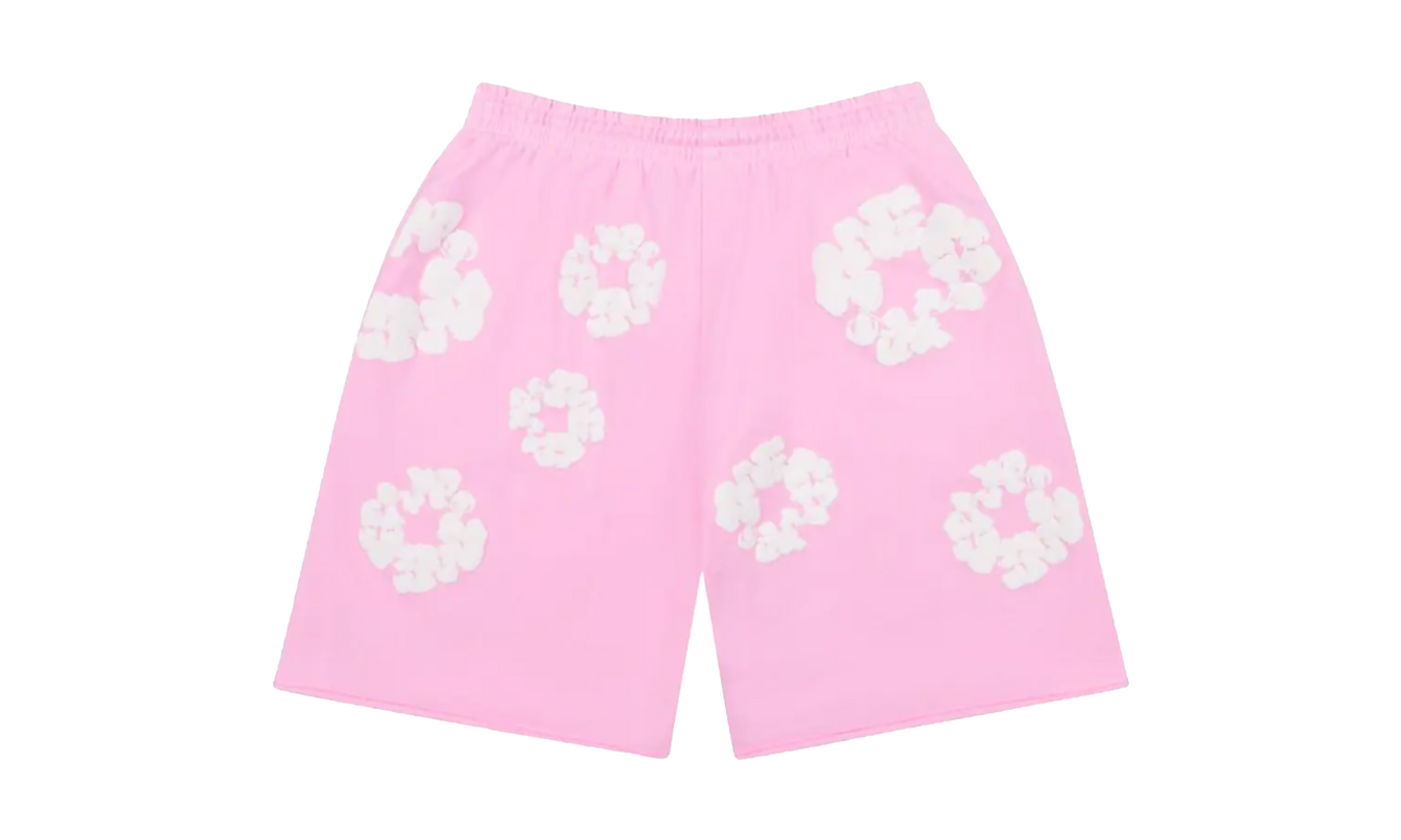 Die Cotton Wreath Sweat Shorts "Puderrosa"