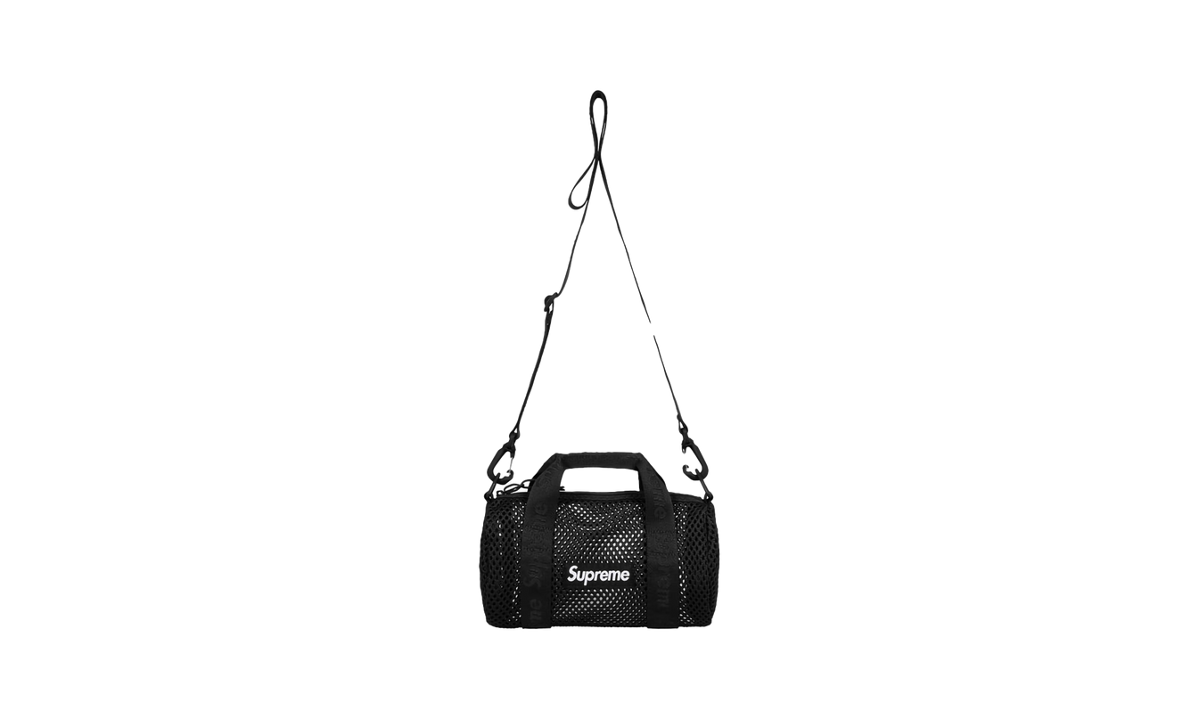 Supreme Mesh Mini Duffle Bag "SS 25 - Black"