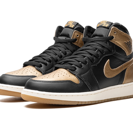 Air Jordan 1 GS "Black Metallic Gold"