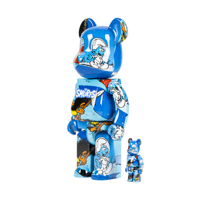 Bearbrick x The Smurfs (The Astrosmurf) "100% & 400% Set"
