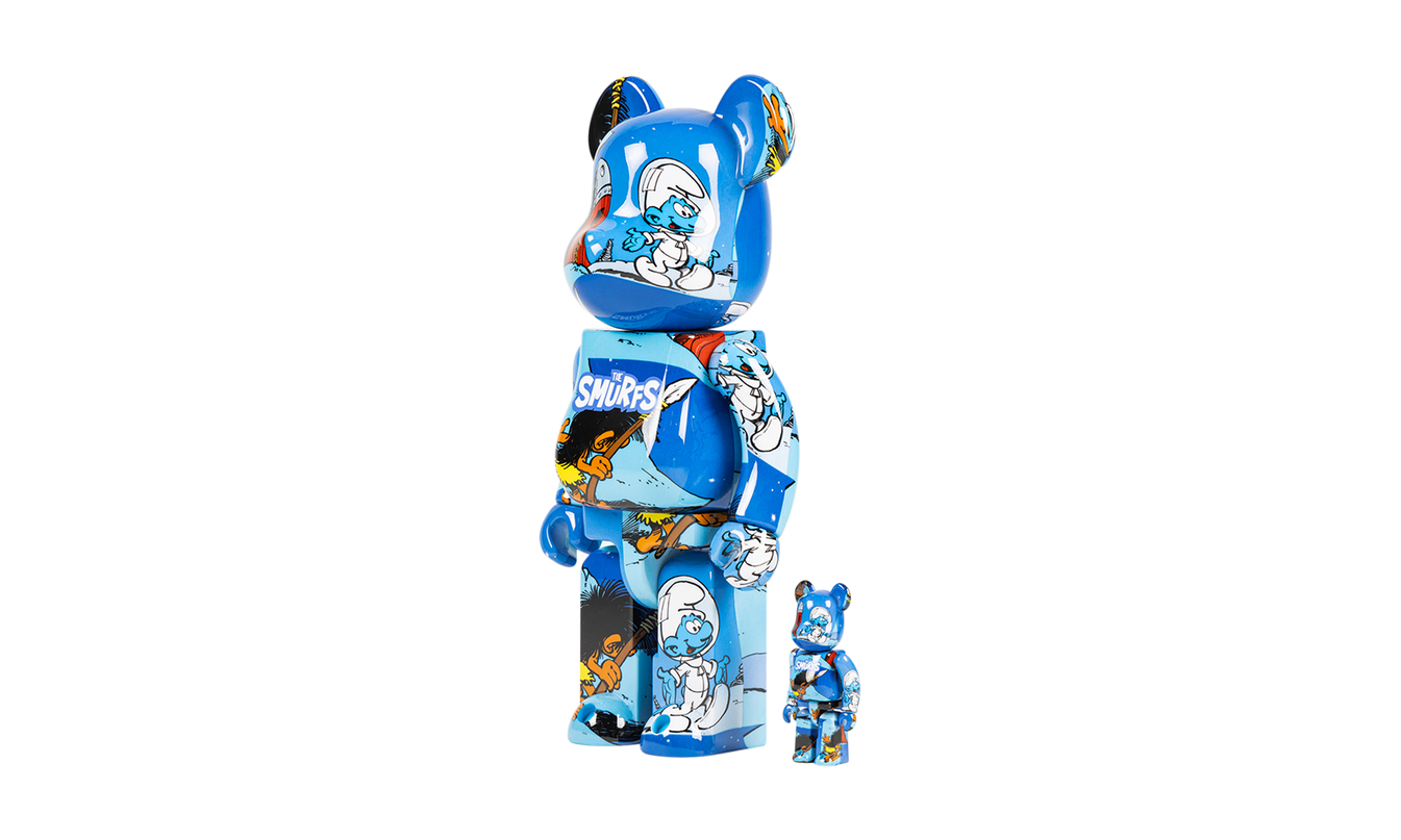 Bearbrick x The Smurfs (The Astrosmurf) "100% & 400% Set"