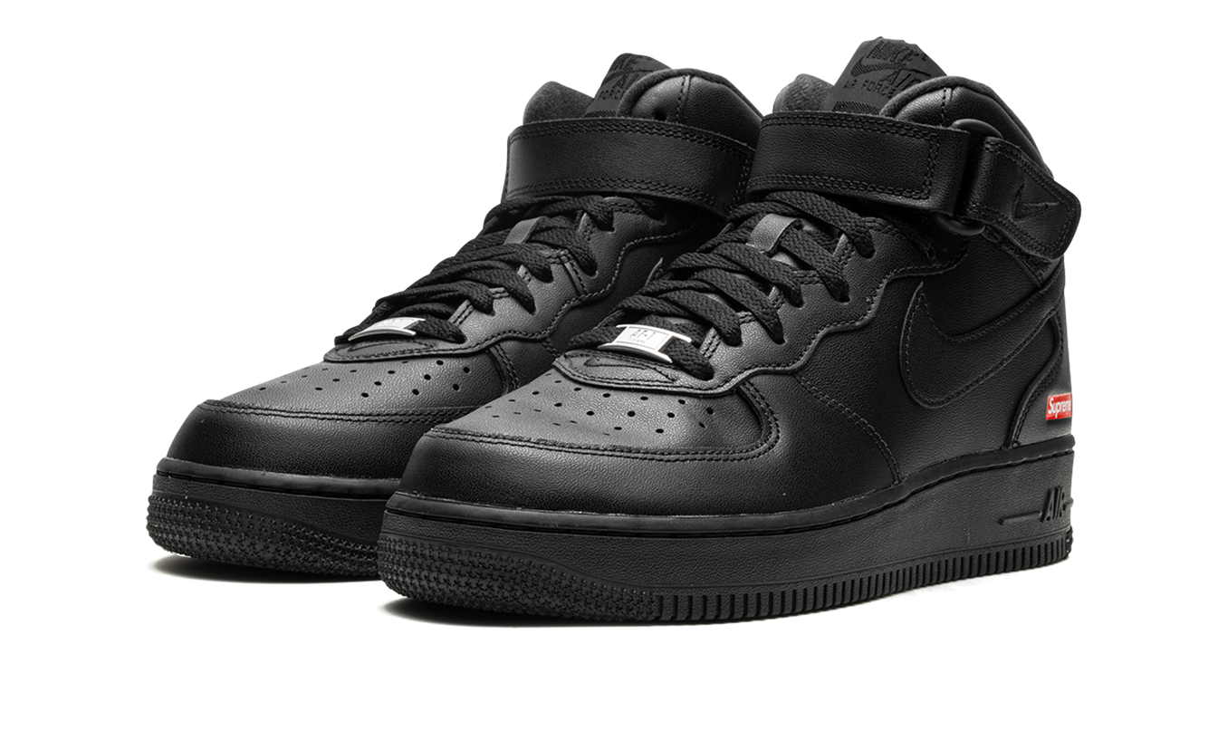 Nike Air Force 1 Mid "Supreme - Mini Box Logo Black"