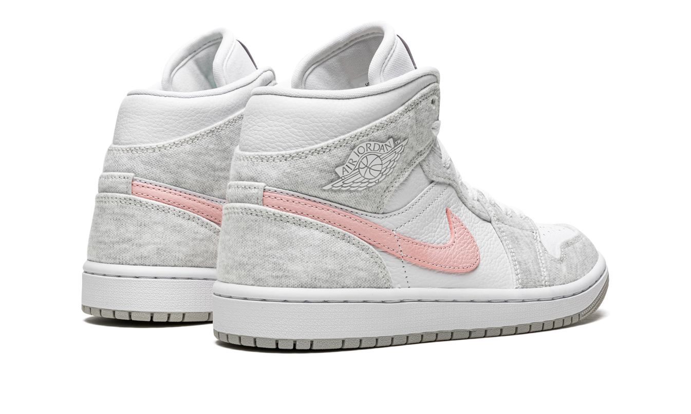 Air Jordan 1 MID SE WMNS "Heather Grey / Pink / Iron Ore"