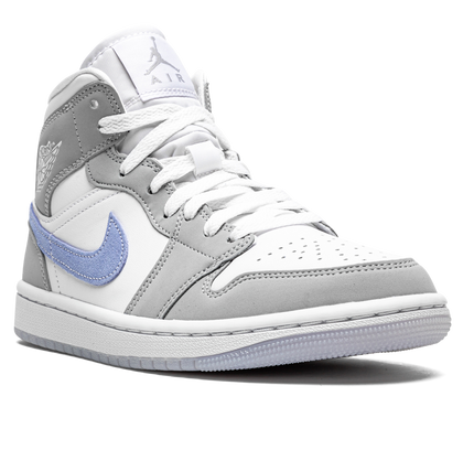 Air Jordan 1 MID WMNS "Grey Blue Aluminium Wolf"