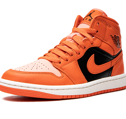 Air Jordan 1 MID SE WMNS "Orange / Black"