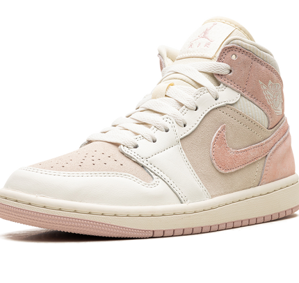 Air Jordan 1 Mid SE WMNS "Coconut Milk / Legend Pink"