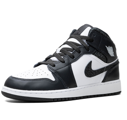 Air Jordan 1 Mid GS "Panda Elephant"