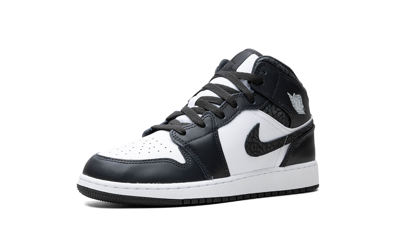 Air Jordan 1 Mid GS "Panda Elephant"