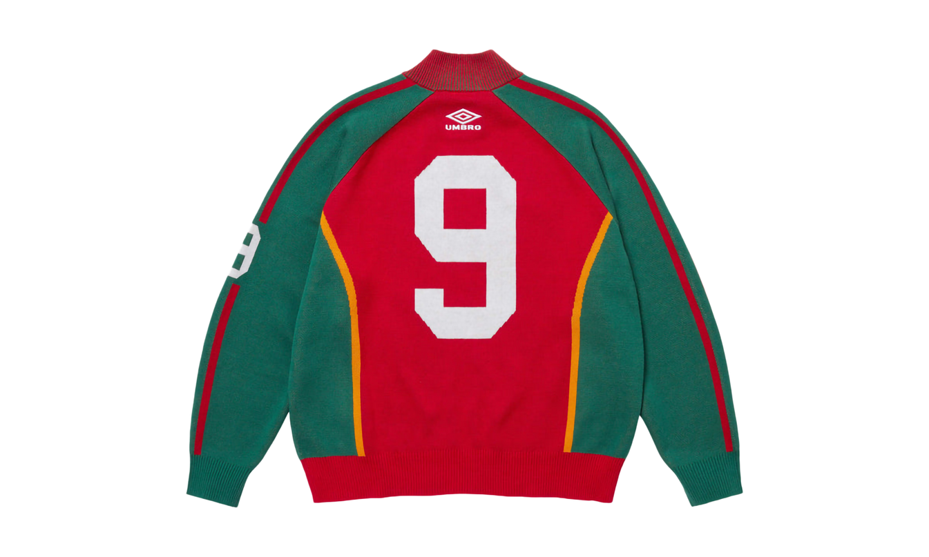 Supreme Umbro® Zip Up Sweater "SS 25 - Red"