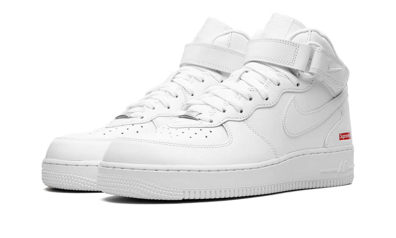 Nike Air Force 1 Mid "Supreme - Mini Box Logo White"