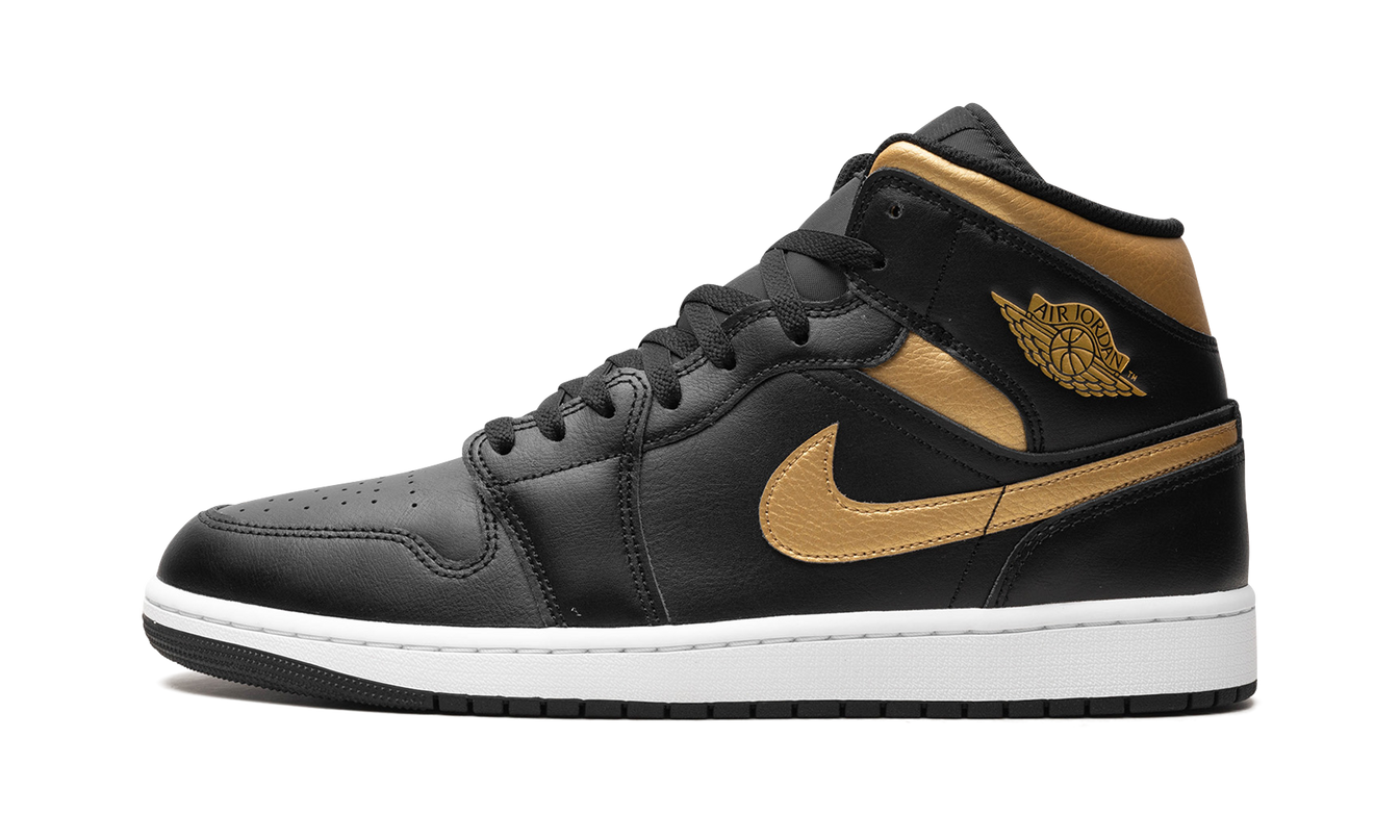 Air Jordan 1 Mid "Black Gold"