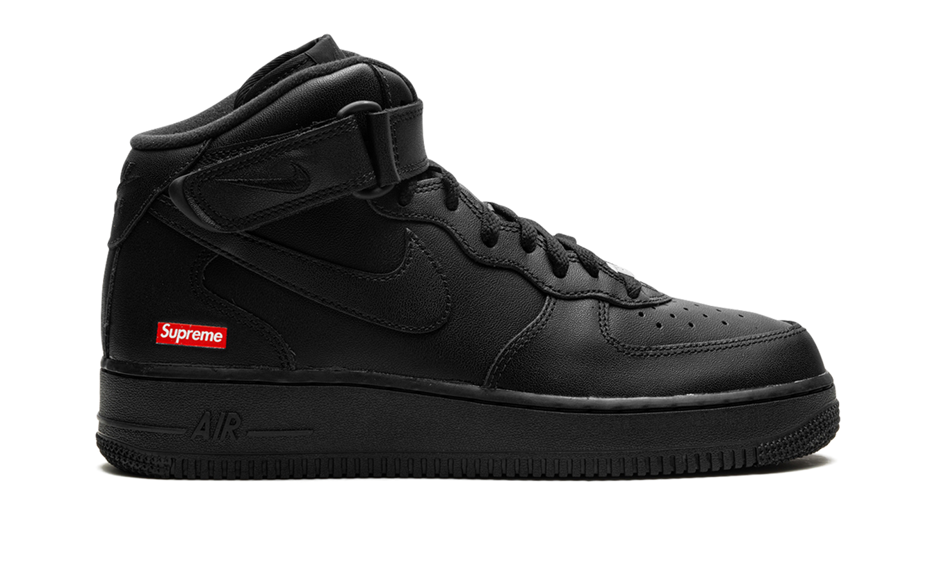 Nike Air Force 1 Mid "Supreme - Mini Box Logo Black"