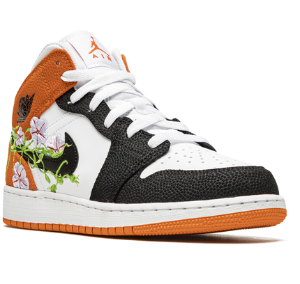 Air Jordan 1 Mid GS "Basketball Blossom"