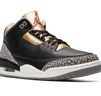 Air Jordan 3 WMNS "Black Cement Gold"