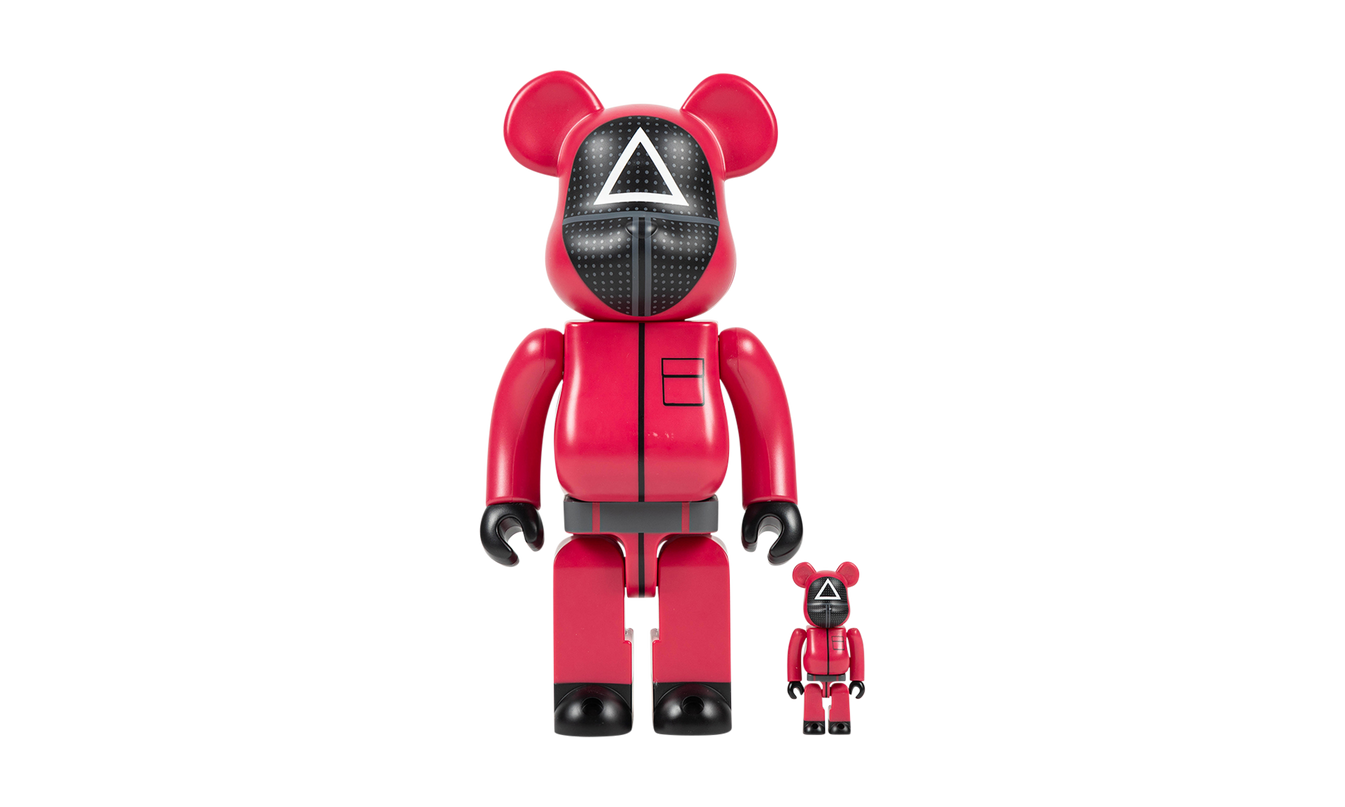 Bearbrick "Squid Game Guard (Triangle) 100% & 400"
