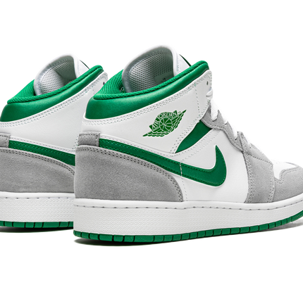 Air Jordan 1 Mid SE GS "Grey / Pine Green"