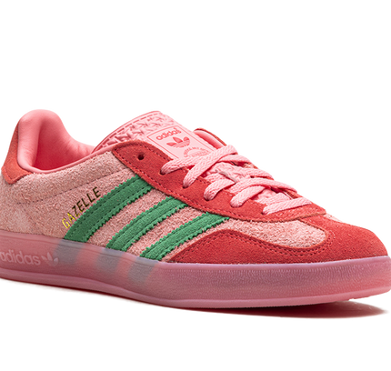 Adidas Gazelle Indoor WMNS "Semi Pink Spark Preloved Scarlet"